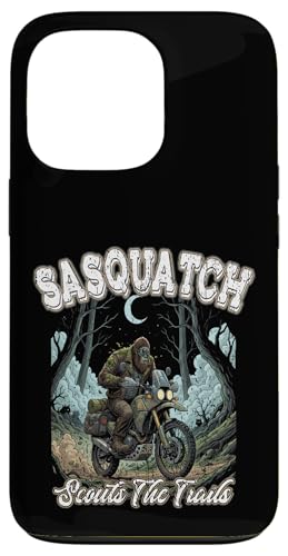 SASQUATCH SCOUTS THE TRAILS �ʔ����r�b�O�t�b�g���C�f�B���O�o�C�N �X�}�z�P�[�X iPhone 13 Pro �p