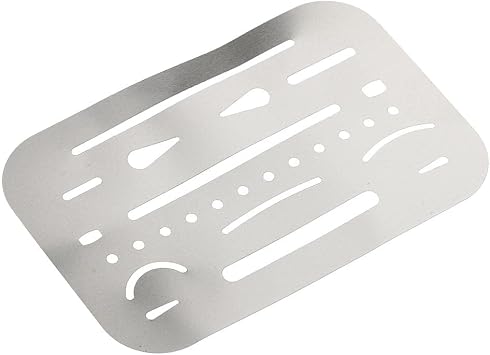 3.7"x2.4" Flexible Metal Drafting Erasing Shield Eraser ShieldPrecision Drawing Template