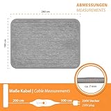 Mi-Heat Beheizbare Teppich-Unterlage 180x280cm – Unter Teppich Heizung Heizteppich Fußmatte Wärmeteppich 25°C - 8