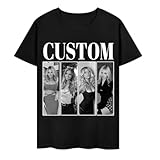 zyhjj t-shirt personalizzate - progetta la tua t-shirt con foto testo t-shirt - maglietta bootleg rap personalizzata - per fidanzata, fidanzato, compleanno regali