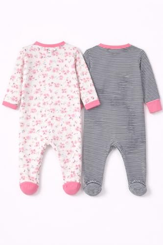 Image of TuddyBuddy Baby Girl's Cotton Printed Full Sleeves Sleepsuit /Footed Rompers for Baby Girl