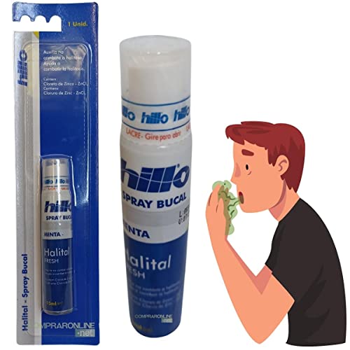 Halital Spray Bucal Hillo Menta Fim Do Mau Hálito 15 Ml