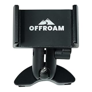 Offroam Phone Mount Made for Toyota Tacoma 2016-2023 | Tundra 2014-2021, CNC-Machined Aluminium, Universal Spring Loaded Holder, 360-Degree Swivel, One-Hand Operation