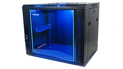 Armário rack mural 19" PHASAK-PRO 9U 600x600 preto