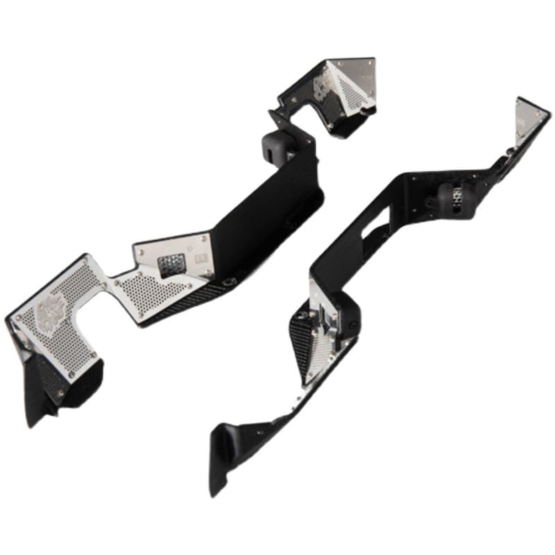 Levigo Portamozzi Posteriori In Ottone Per Assale C-Hub Per Auto RC Traxxas TRX4 E TRX6 In Scala 1/10, Colore Nero, Ricambi E Upgrade