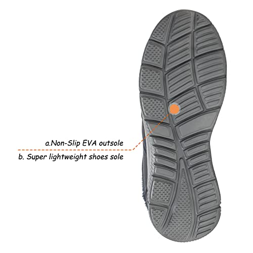 Frank Mully Men's Slip On Walking Shoes Lightweight Casual Knit Loafer Sneakers Comfortable Mesh Work Shoes Athletic Walking Shoes for Men Breathable4