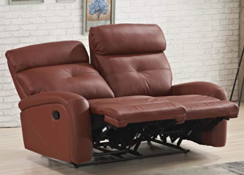 Mapo Möbel Voll-Leder Fernsehsofa Relaxsofa 2-Sitzer 5130-2-206