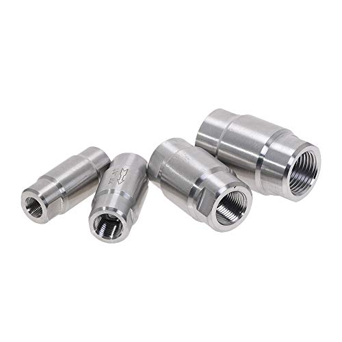 Vanne unidirectionnelle eau gaz clapet anti-retour haute pression inox DN6 - 3