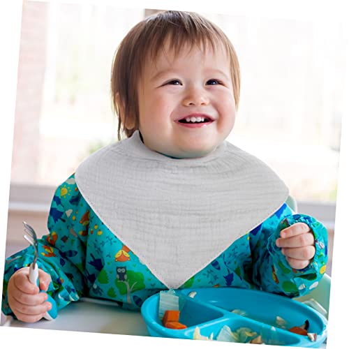 5pcs Bandana Bibs Soft Cotton Yarn Bibs for Newborns Super Absorbent and Comfortable for Feeding and Drooling Design for Easy Wear Mixed Colors4