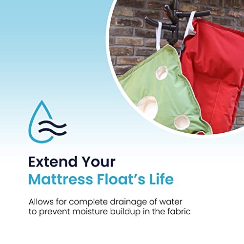 Hanging Pool Float Storage Mattress Rack - Convenient Pool Float Holder For Pool Area By Float Storage, Sturdy Furniture Grade Pvc 3 Arm Rack For Pool Floats, Easily Air Dry And Clean Floats (Bronze) #TOP3