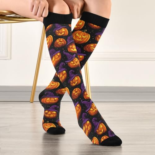 Image of Wusikd Cats Compression Socks for Women and Men Circulation Cute Long Socks for Athletic Running 1