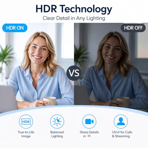 Image of Angetube 4K Webcam with AI Tracking, 100Wide Angle, Remote Control 4K Web Camera /10X Digital Zoom,1080P 60fps Web cam with HDR /Dual Noise Cancelling Mics for Video Calls /Meetings /Streaming /Skype /Zoom | Privacy Cover,10X Digital Zoom,1080P 60fps Web Cam with HDR /Dual Noise Cancelling Mics for Meetings /Streaming /Teams /Zoom