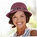 CONGARTENO Straw Sun Hat for Women Wide Brim Breathable Outdoor Summer Hat Stylish Travel Beach Fashionable Wine Red for Picnic and Vacation