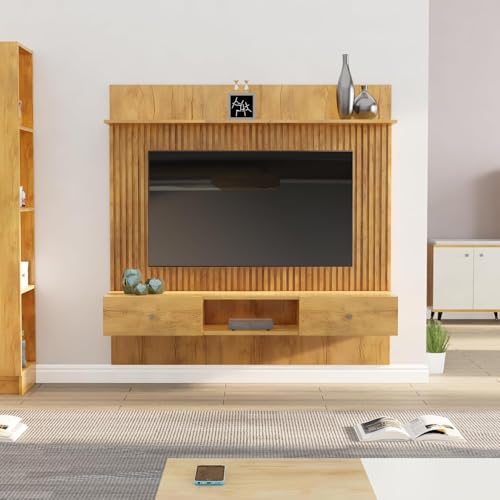 Image of Bniture TV Unit for Living Room, Bedroom Unit Cabinet Base Mount with Storage Ideal for TV Upto 28 to 65 inch (Giant Wood)