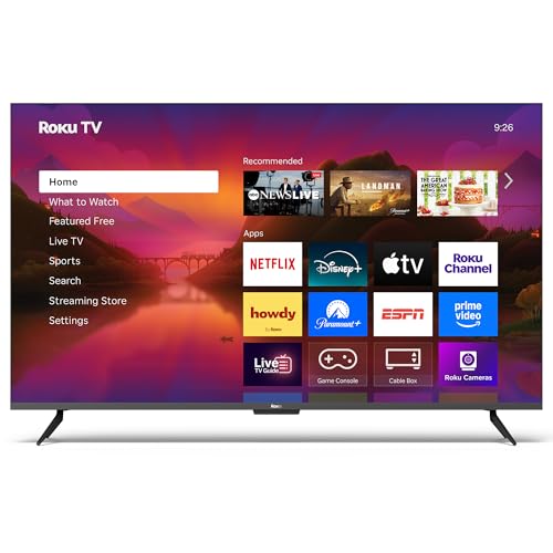 Image of Roku Smart TV - 55-Inch Plus Series 4K QLED RokuTV with Roku Voice Remote Pro, Dolby Vision, Striking 4K Resolution, Automatic Brightness, & Seamless Streaming - Live Local News & Sports