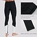Ubestyle UPF 50+ Men's Active Surfing Water Leggings Swim Pants Swim Tights Beach Pants Sun Protective (UBT3006BLACKWHITEM)