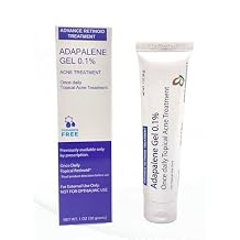 Mohnark Adapalene 0.1% USP Gel, Paraben Free, Topical Retinoid Facial Acne Treatment for Sensitive Skin, Oil Free, Helps Clear And Prevent Blemishes & Clogged Pores