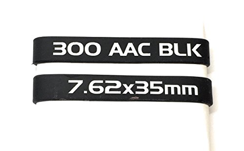 Sighthound Ballistics 300 AAC Blackout Magazine Marking Band 4 Pack (Black-White)