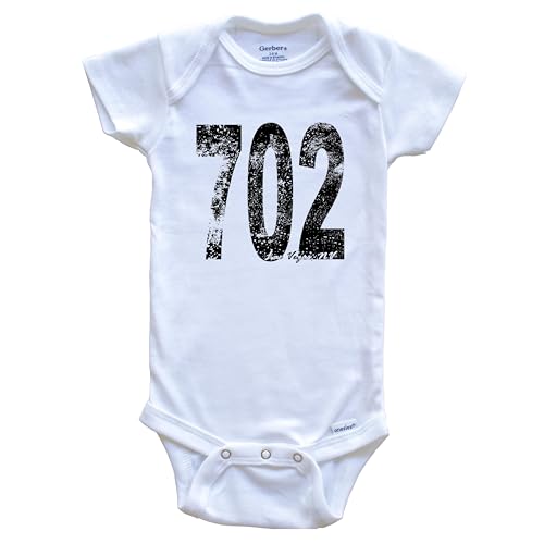 702 Las Vegas Nevada Area Code One Piece Baby Bodysuit, 6-9 Months White