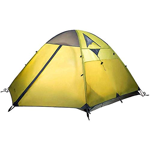 Tente de camping 3-4 personnes légère avec auvent imperméable 210x180cm