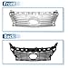 X AUTOHAUX Front Upper Hood Bumper Grille Grill for Lexus ES 350 2013 2014 2015 No.5311133440 Front Upper Bumper Kidney Grille Grill Chrome Silver Tone