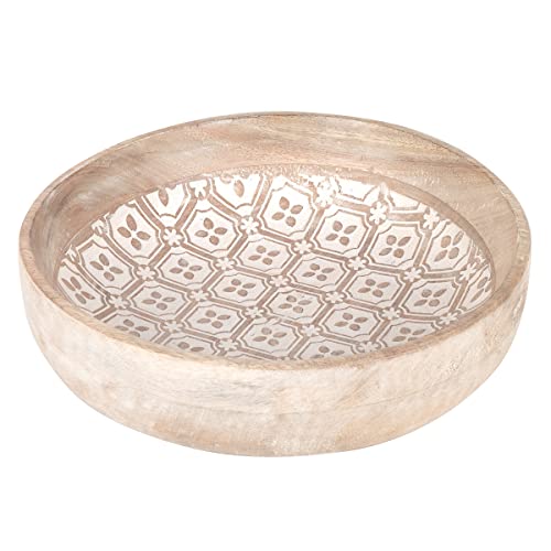 ROCKING GIFTS Bandeja Vaciabolsillos Redonda Madera 25 cm