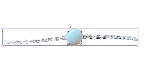 Opal Bracelet - 5mm Australian Opal Bracelet in Sterling Silver - Minimalist Opal bracelet