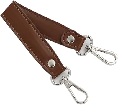 bag strap 28cm Fashion Simple Solid Color Wide Shoulder Strap PU Leather Women Handbag Handle Short Bag Strap Useful Replaceable replacement bag strap(Coffee)
