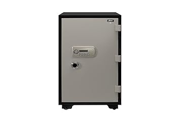 Ozone Safety Solutions Fire Warrior-99; Electronic Locking System, Ideal for Home Office Retail Use, Cash Jewelry Documents, Black