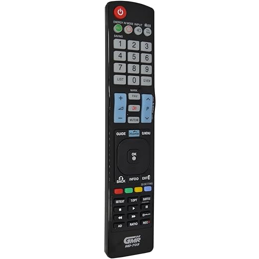 GMR Premium MD-705 Remote Control for LG TVs, High Compatibility with OLED Screens, LG, LED, LCD, Plasma and CRT Screens, Universal Remote Control