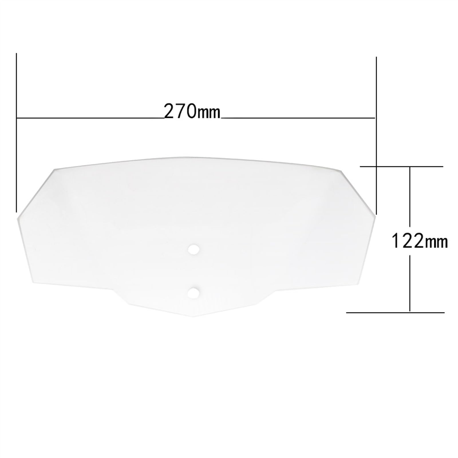 Estensione Parabrezza Moto per Ducati Scrambler 2015-2018, Deflettore d'Aria per Moto, Spoiler di Estensione Parabrezza del Vento per Moto