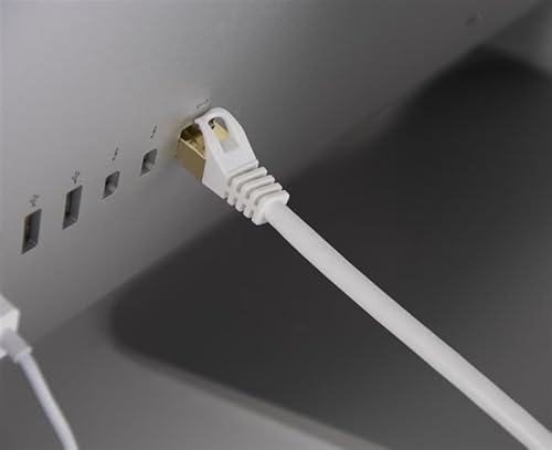 Labgear Cat 7 Ethernet Cable 10m White Shielded RJ45 Cat 7 Ethernet Patch Lead High-Speed Gigabit Network Cable, U/FTP 10Gbps 600Mhz/s RJ45 LAN Cable Internet Patch Cord - Image 4
