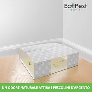 Trappola per Pesciolini d'Argento – Confezione da 20 | Trappole Collanti Appiccicose per Pesciolini d'Argento e Altri Insetti Striscianti | Trappola per Esche e Rilevatore per la Disinfestazione