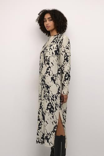 Robe chemise longue KAFFE coupe casual confortable pour masquer les complexes - 2