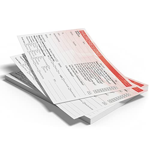 Hairdressing Client Record Card - Treatment Consultation Form for Mobile Therapists & Salons A5 Pack of 50 - Landscape - Image 3