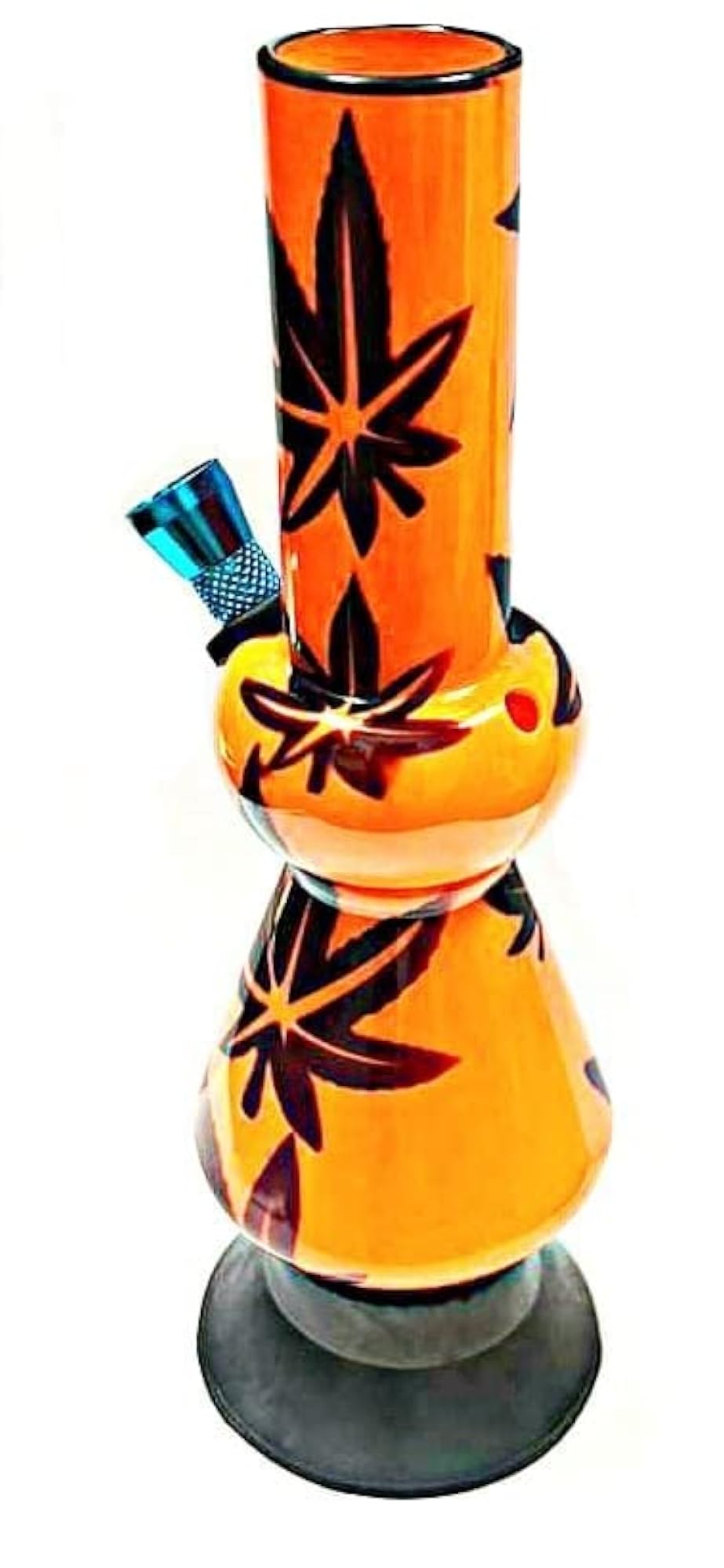 Acrylic Bong Multi Leaf Designed 8 Inch