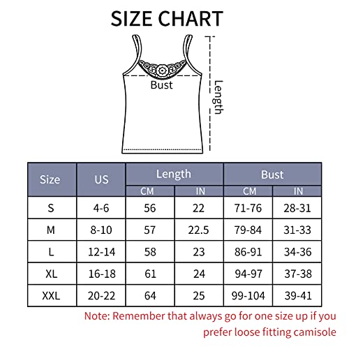 Women?S Tank Top Camisoles With Premium Cotton Italian Designed - Trimmed With Flower Lace On Neckline, F928-White, Xx-Large #TOP6
