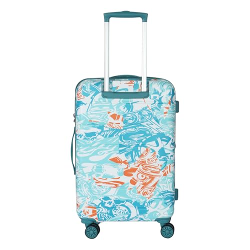 Image of NOVEX Ranger 28-Inch Trolley Suitcase for Men & Women | Polycarbonate Hard Shell Luggage Anti-Theft Zippers | Ideal for Office Trips, Travel & Weekend Getaways | Turquoise