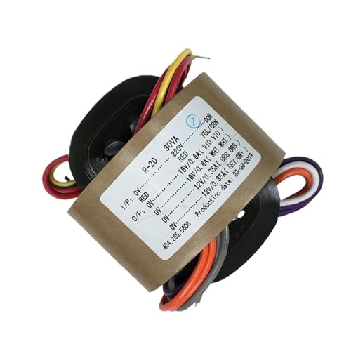 Transformateur audio Type R 30W élimine le ronflement double 18V 12V - 5
