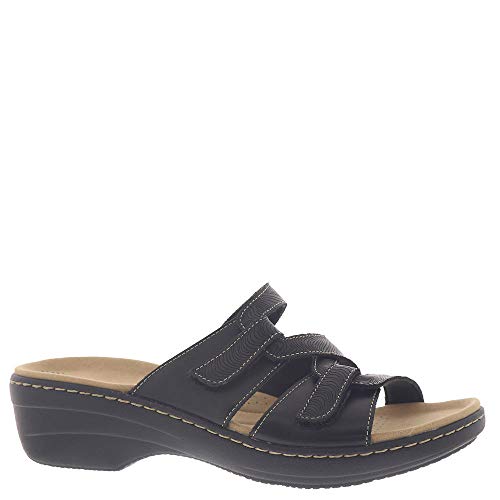 Clarks Women's Merliah Karli Sandal, Black, 8 Wide