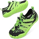 JOINFREE Barefoot Water Shoes for Kids Boys Girls Aqua Socks Quick-Dry Swim Shoes Non-Slip Sole for Beach Pool Summer Camp Lake Hiking Water Park Grey 1 Big Kid