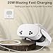 EGK 20W VR Fast Charger for Meta Quest 3S/3/2/1 & Pico 4/4 Pro - 6.6Ft Type-C Cable (White)