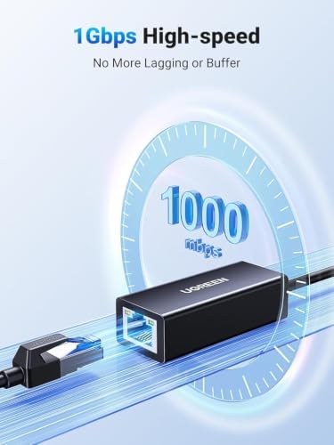 UGREEN USB 3.0 to Ethernet Adapter, RJ45 Gigabit LAN, 10/100/1000Mbps - 1