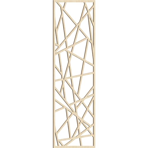 Image of Conway Decorative Pierced Fretwork Wood Wall Panels, 37 3 /8 inchW x 94 3 /8 inchH x 3 /8 inchT, Birch