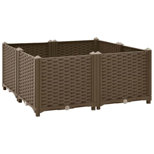 Vidaxl Fioriera Rialzata 80X80X38 Cm In Polipropilene