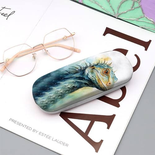 Image of Eyeglasses Case Hard Shell Protective Case for Glasses Eyeglass Box with Cleaning Cloth for Boys Men Man Cute Aesthetic