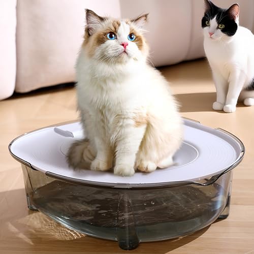 Kit de entrenamiento para gatos plástico grueso antisalpicaduras wc control olores gris 7