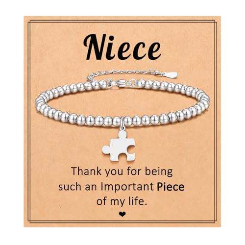 Image of Puzzle Bracelets for Women Girls, Birthday Mothers' Day Christmas Gifts for Granddaughter Niece Daughter sister Bestie