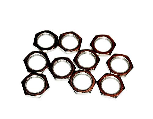 10 Pack Quality Us Thread 3/8 Inch X 32 Potentiometer Nuts For Guitar Pots Or Jacks #TOP1
