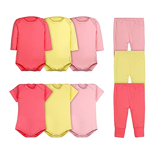 Body Bebê e Calça Mijão Kit 9 Peças Feminino (G)